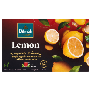 Dilmah Lemon herbata czarna z aromatem cytrynowym 20 torebek 30g
