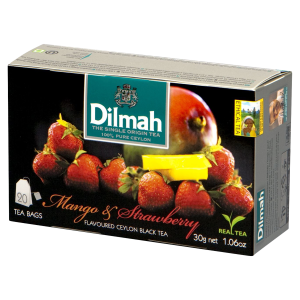 Dilmah Mango&Starwberry herbata czarna z aromatem mango i truskawki 20 torebek 30g