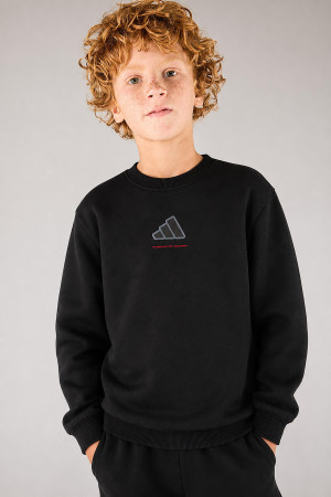 Adidas Minimal - Preto - Sweat Felpa Rapaz tamanho 14
