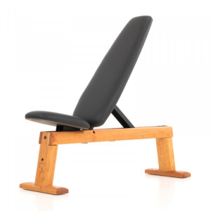 NOHRD WeightBench Hantelbank Kirsche Kunstleder schwarz