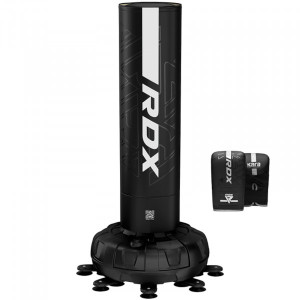 RDX free-standing punchbag set F6 6ft KARA with gloves white