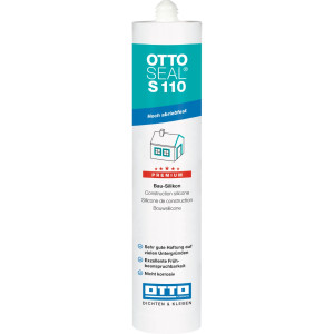 OTTOSEAL® Ottoseal S110 Le Silicone De Construction Haut De Gamme 310ml Gris Argent