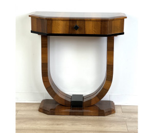 Art Deco Nussbaumkonsole ,,5"