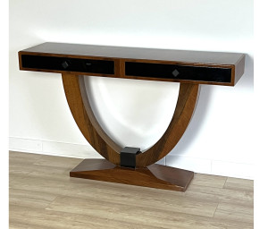 Moderne Art-Déco-Konsole mit schwarzen Fronten (Nr. 1CZ)