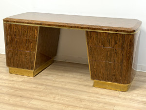 Moderner Art-Déco-Schreibtisch aus Palisanderfurnier „Florenz”