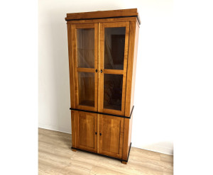 Bücherschrank Kirsche Biedermeierstil (V16)