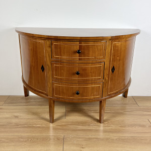 B23 Halbrunde Biedermeier Kommode