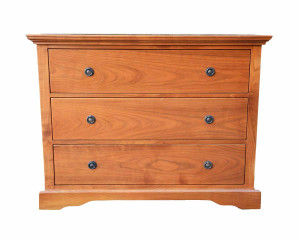B21 Klassische Biedermeier Kommode mit 3 Schubladen