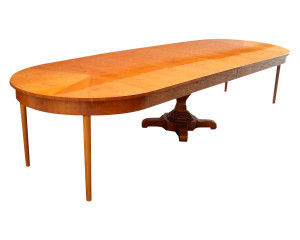 T12A Biedermeier Ausziehtisch 120cm - 380 cm