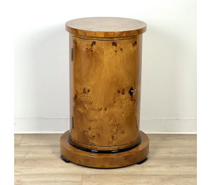 Biedermeier Säulen Tonnen Trommel Schrank (S26C)
