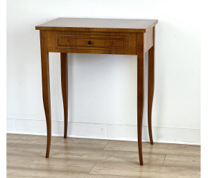 Biedermeier Wandtisch mit Schublade Kirsche, 60x40 cm (S12A)