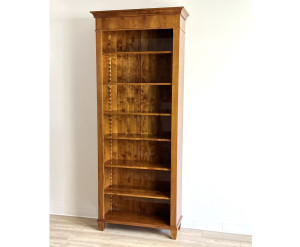 Biedermeier Regal aus Kirschholz mit verstellbaren Regalböden (R1)