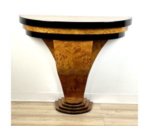 Art Deco Konsole Birkenmaser "6"