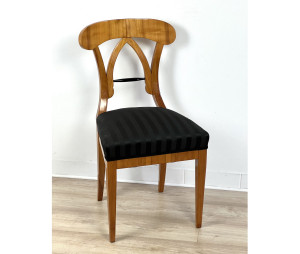 Biedermeier Stuhl Kirschbaum mit Schaufel Lehne (K25)