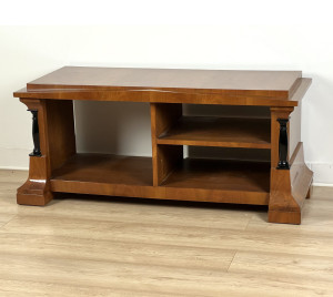 Biedermeier Fernsehschrank mit schwarzen Säulen (B29)