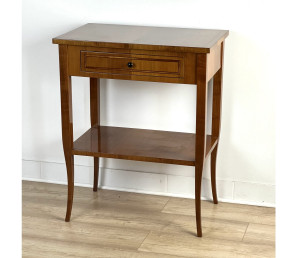 Beistelltisch eckig Biedermeier Kirsche 60x40 cm (S13A)