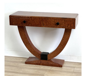 Art-Deco-Konsole - Amboina-Furnier (1A)