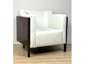Art Deco Sessel „New York“ – Makassar-Ebenholzfurnier