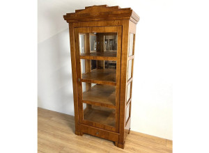 Biedermeier Vitrinenschrank Kirschbaum (V14)