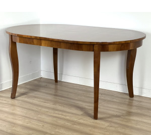 Biedermeier Esstisch oval Kirschbaum (T23)