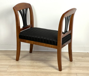 Bank, Biedermeier Gondel aus Kirschbaumholz (H2)