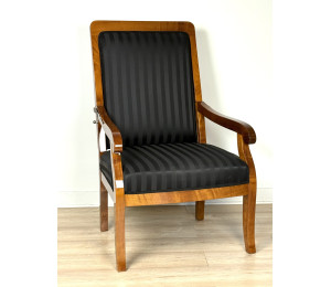 F37 Biedermeier Sessel mit verstellbarer Rückenlehne