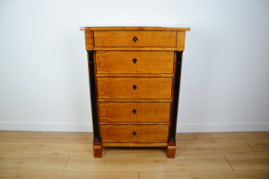 B36 Biedermeier Kommode mit 5 Schubladen