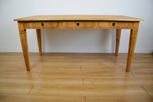 G34 Biedermeier Schreibtisch mit 3 Schubladen