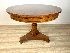 T29 Biedermeier runder Esstisch (Durchmesser: 110 cm)