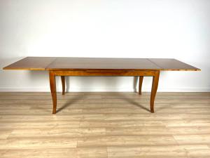 T11 Biedermeier Ausziehtisch 180x100 + 2x50 cm