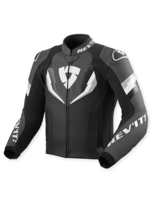 Kurtka motocyklowa skórzana REV’IT! Quantum 3 czarno-szara
