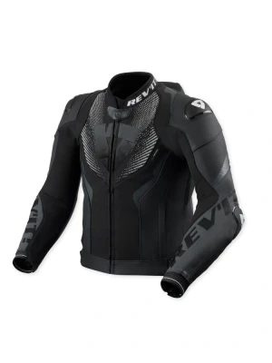 Kurtka motocyklowa skórzana REV’IT! Hyperspeed 3 Pro czarno-antracytowa
