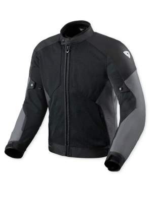 Kurtka motocyklowa tekstylna REV’IT! Torque 3 H2O czarno-ciemnoszara
