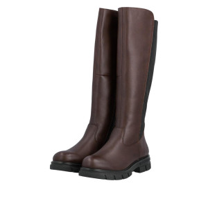 Damskie Kozaki RIEKER Z9158-28 Brązowe - Skóra naturalna