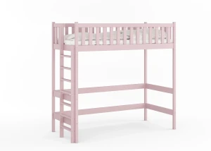Vyvýšená postel Livo 80x160 Růžová