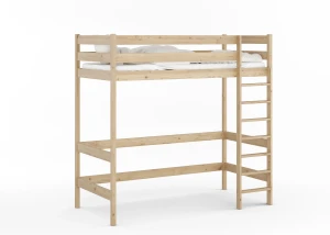 Łóżko na antresoli Piko 90x200 Lakier bezbarwny