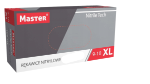 Rękawice nitrylowe Master (S409) NITRILE-TECH a'100 /rozm.XL