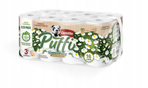 Papier toaletowy Puffi Camillio/rumiankowy/3 warstwy/16 sztuk
