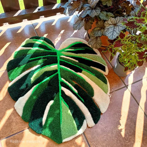 Dywan 65x55 Monstera variegata - tufting
