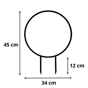Podpórka do roślin Aura M/L/XL - XL - Bardzo duży - zielony kwiaty doniczkowe