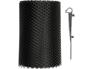 Siatka na rynny do rynien 6m x 18cm z uchwytami