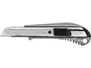 Nożyk z ostrzem łamanym 18mm, prowadnica metalowa 76184 vorel