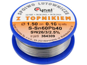 Spoiwo lutownicze sn60pb40 1,5/100 76814 cynel