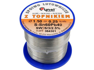 Spoiwo lutownicze sn60pb40 1,5/250 76815 cynel
