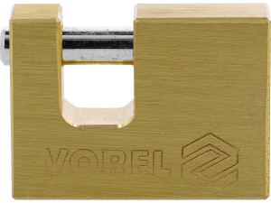 Kłódka mosiężna trzpieniowa 50mm 3 klucze vorel