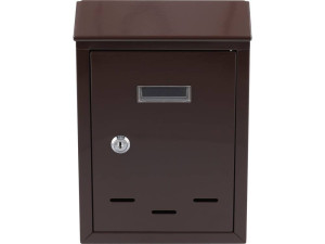Skrzynka na listy 285x200x60mm brązowa 78542 vorel
