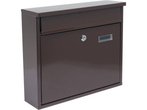 Skrzynka pocztowa na listy 310 x 360 x 100 mm brąz