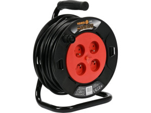 Przedłużacz bębnowy, 4 gniazda, 3x1mm2, 25m 82682 vorel