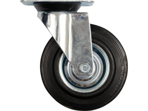 Kółko skrętne z czarną gumą 160mm 87315 vorel
