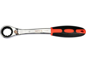 Klucz oczkowy odgięty z grzechotką 19mm yato yt-02381